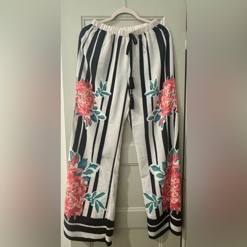 Flying Tomato Kids Striped Bottoms - Black and White